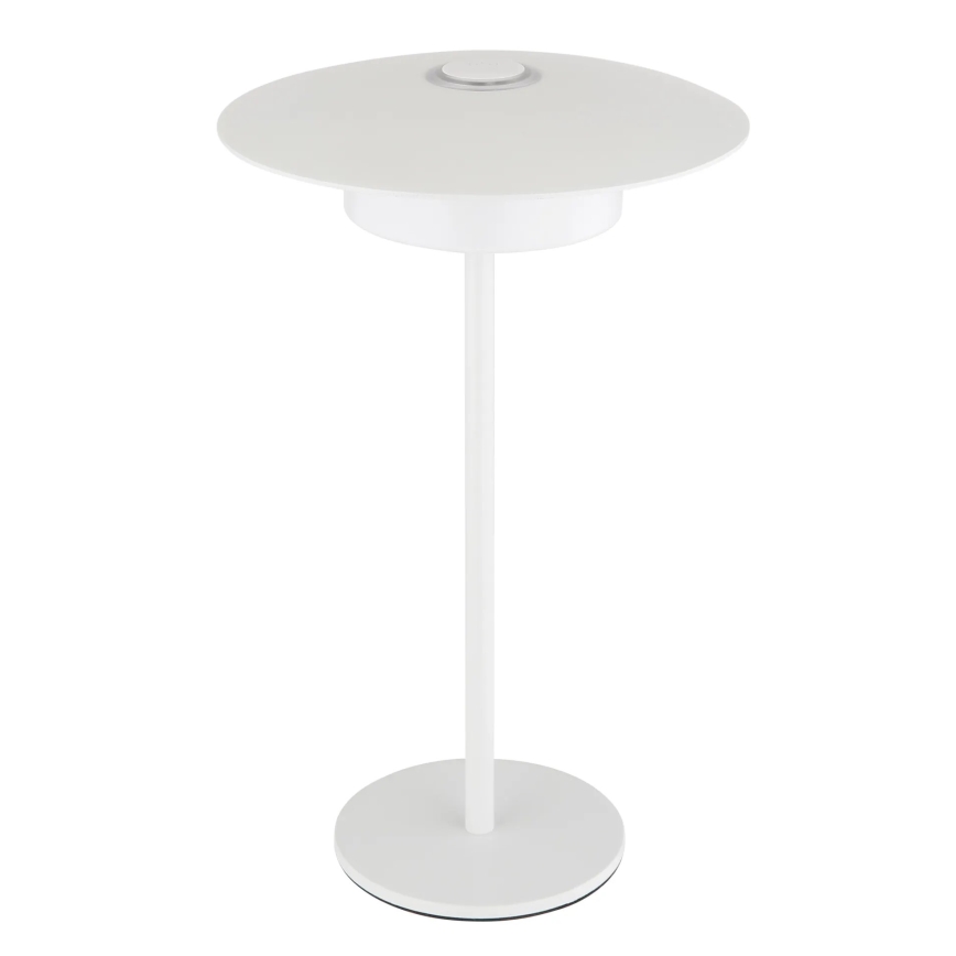 Globo - LED Lámpara de mesa táctil recargable para exterior LED/3W/3,7V 1800/2700/3000K IP44 1800 mAh blanco