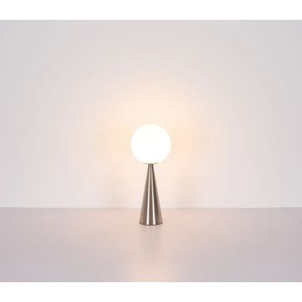 Globo - Lámpara de mesa 1xE27/40W/230V cromo mate