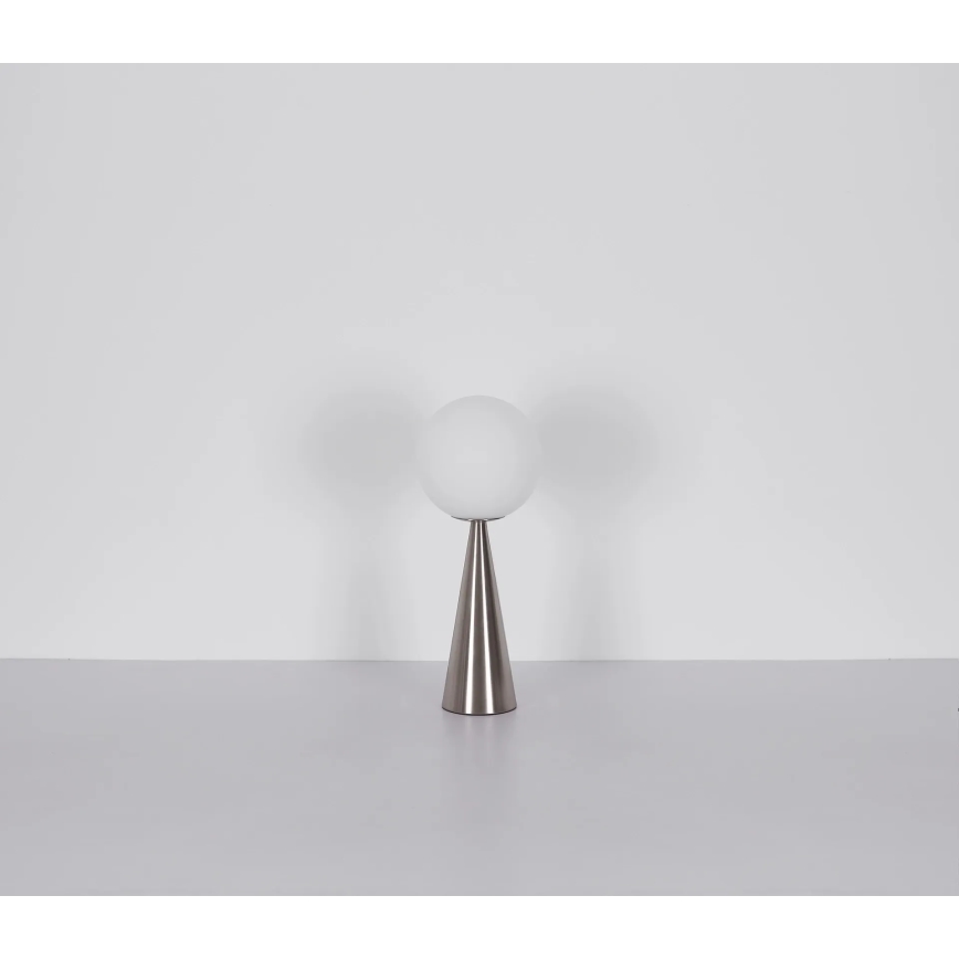 Globo - Lámpara de mesa 1xE27/40W/230V cromo mate