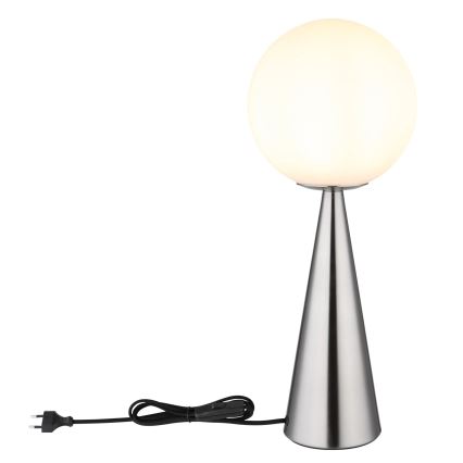 Globo - Lámpara de mesa 1xE27/40W/230V cromo mate