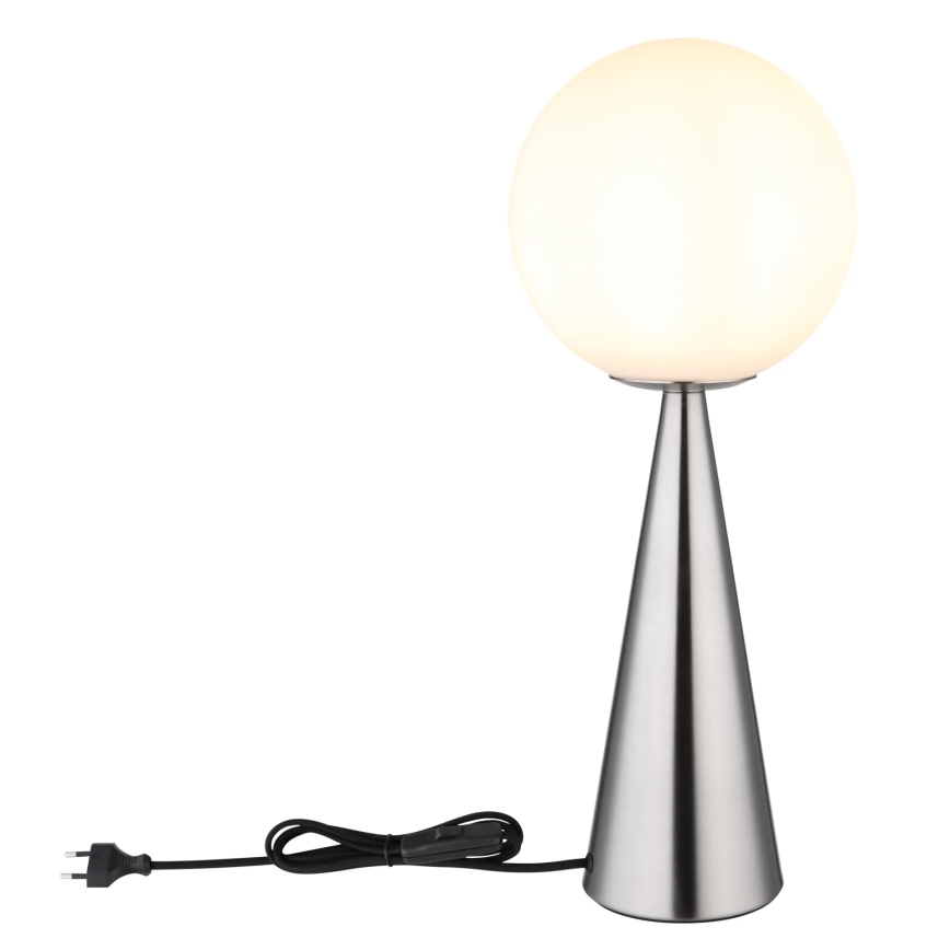 Globo - Lámpara de mesa 1xE27/40W/230V cromo mate