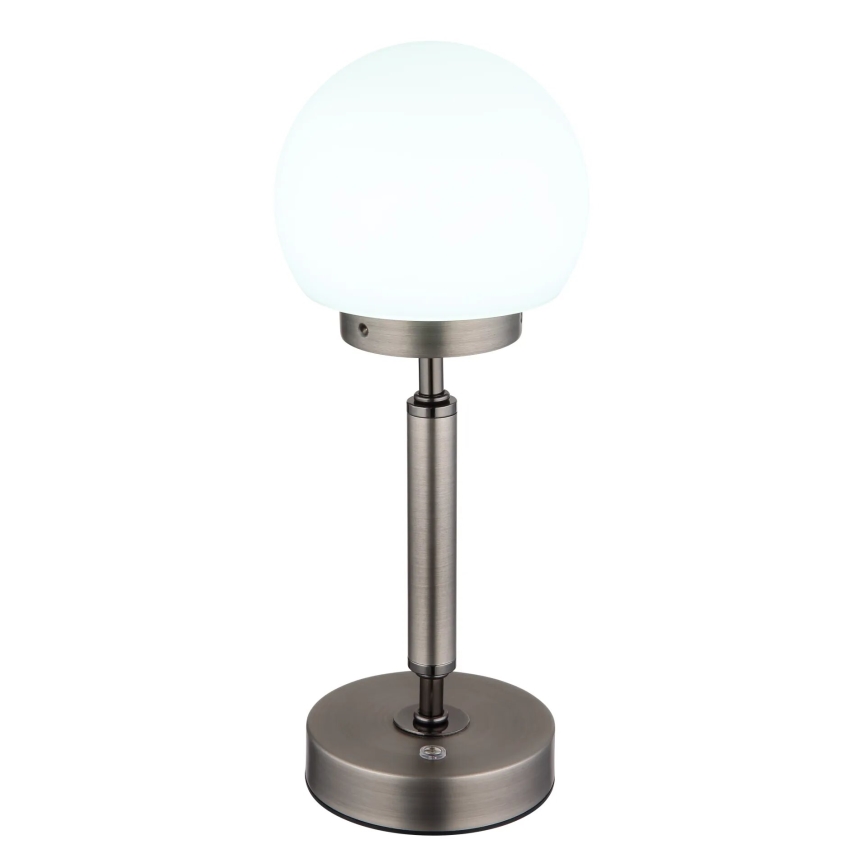 Globo - LED Lámpara de mesa táctil recargable y regulable LED/2,5W/5V 1800mAh 2700/4000/6500K antracita