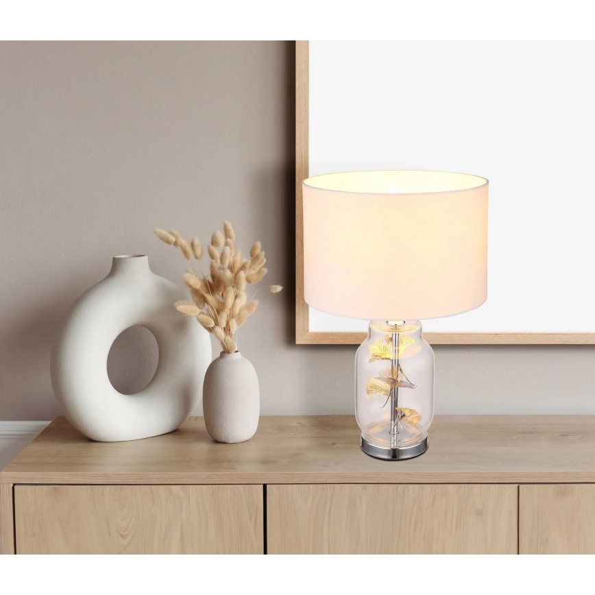 Globo - Lámpara de mesa 1xE27/40W/230V blanco