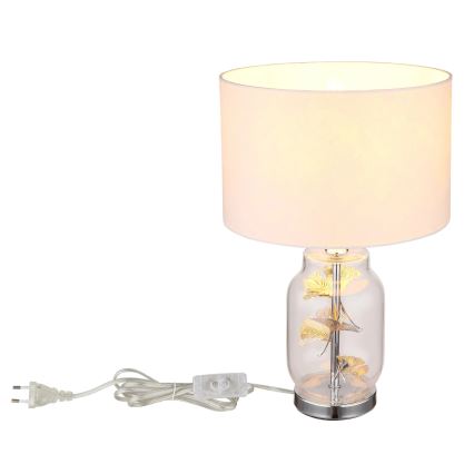 Globo - Lámpara de mesa 1xE27/40W/230V blanco