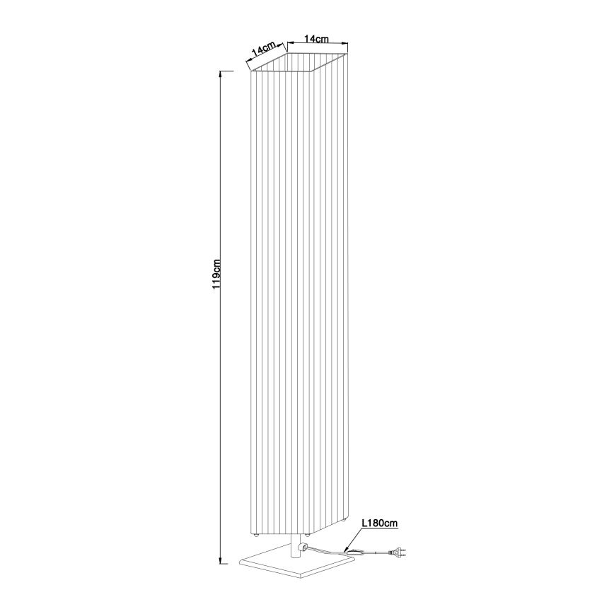 GLOBO 24662 - Lámpara de pie BAILEY 2xE27/40W/230V