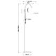 GLOBO 24857S - Lámpara de pie ARCHIBALD 1xE14/40W/230V