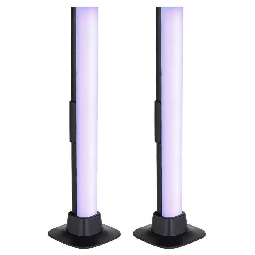 Globo RGB- SET 2x LED RGB Lámpara de mesa regulable 2en1 LED/2W/5V USB Wi-Fi Tuya