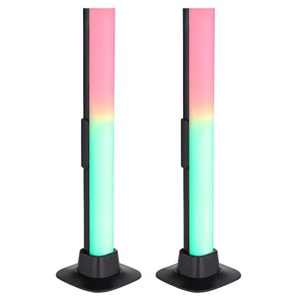 Globo RGB- SET 2x LED RGB Lámpara de mesa regulable 2en1 LED/2W/5V USB Wi-Fi Tuya