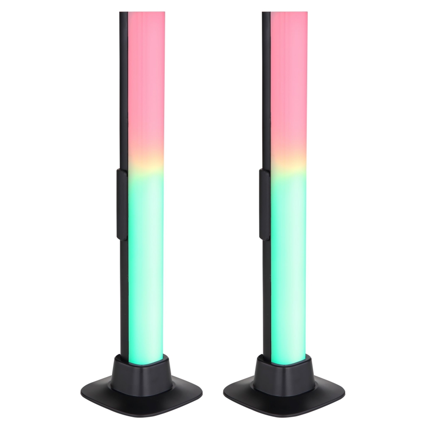 Globo RGB- SET 2x LED RGB Lámpara de mesa regulable 2en1 LED/2W/5V USB Wi-Fi Tuya