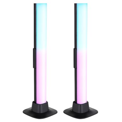 Globo RGB- SET 2x LED RGB Lámpara de mesa regulable 2en1 LED/2W/5V USB Wi-Fi Tuya
