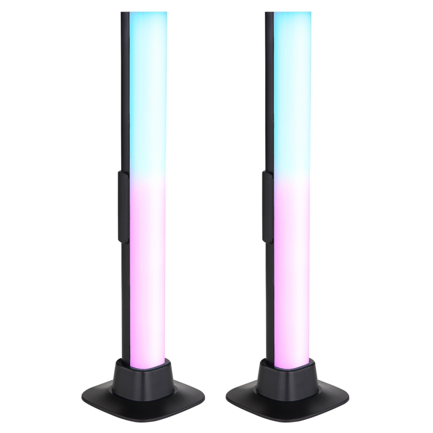 Globo RGB- SET 2x LED RGB Lámpara de mesa regulable 2en1 LED/2W/5V USB Wi-Fi Tuya