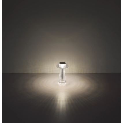 Globo - Lámpara de mesa LED recargable y regulable LED/1,5W/5V 800mAh 2700K/4000K/6500K