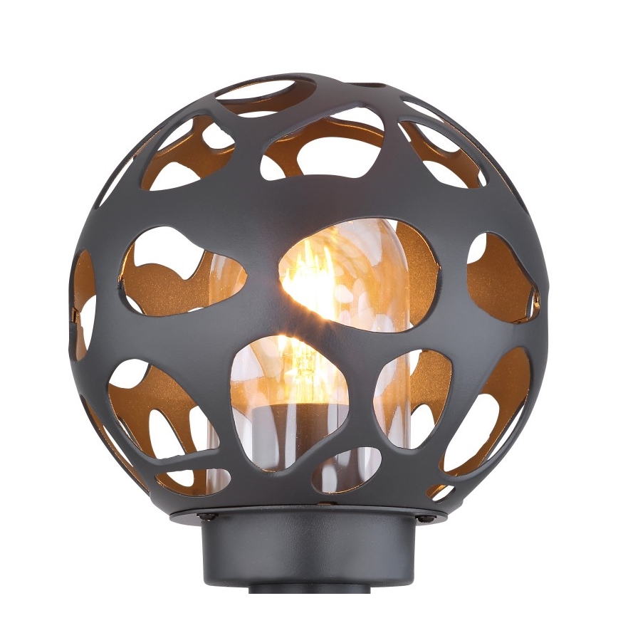 Globo - Aplique de exterior con sensor 1xE27/15W/230V IP44