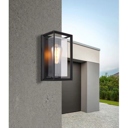 Globo - Aplique de exterior 1xE27/60W/230V IP44 negro