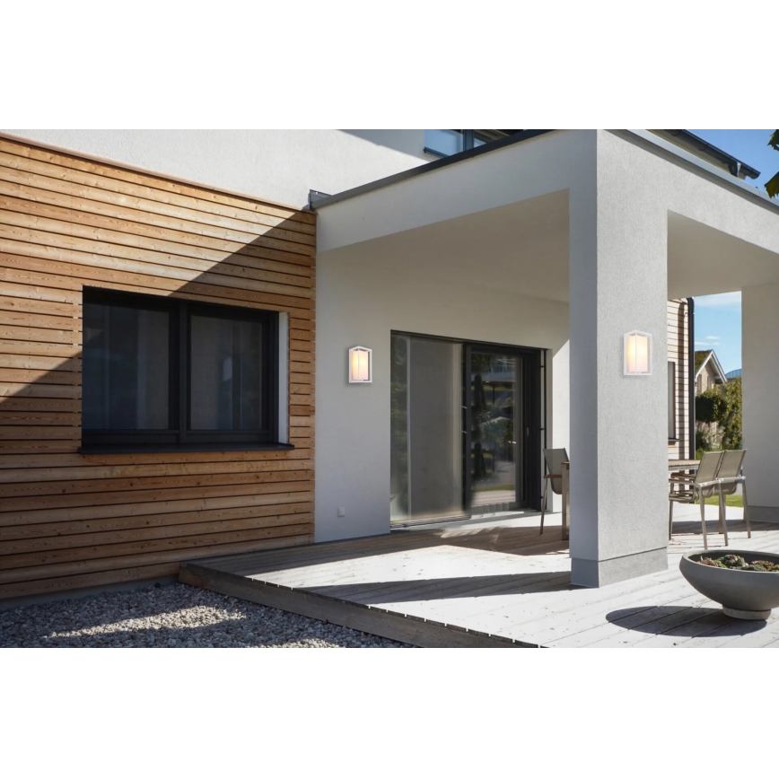 Globo - Aplique de exterior 1xE27/60W/230V IP44 blanco