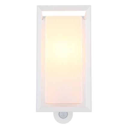 Globo - Aplique para exterior con sensor 1xE27/60W/230V IP44 blanco