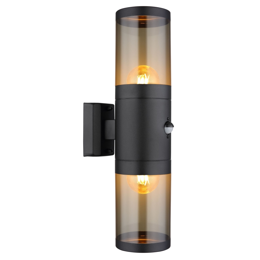 Globo aplique con sensor 2xE27/40W/230V IP44