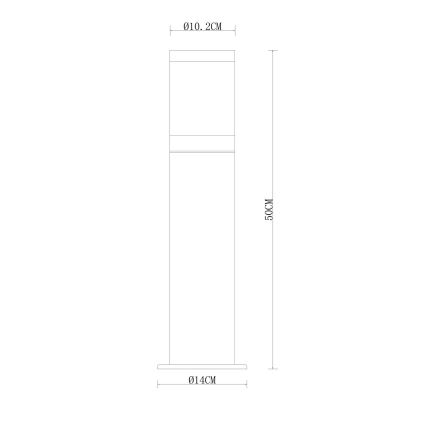 Globo - Lámpara de exterior 1xE27/60W/230V 50 cm IP44