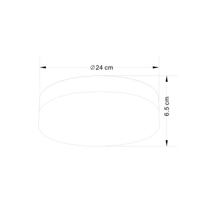 Globo - Lámpara de baño 2xE27/40W/230V diá. 24 cm IP44