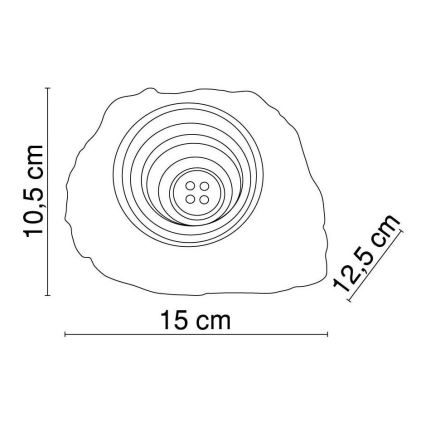 Globo - Lámpara solar decorativa LED 4xLED/0,06W/1,2V IP44 200 mAh
