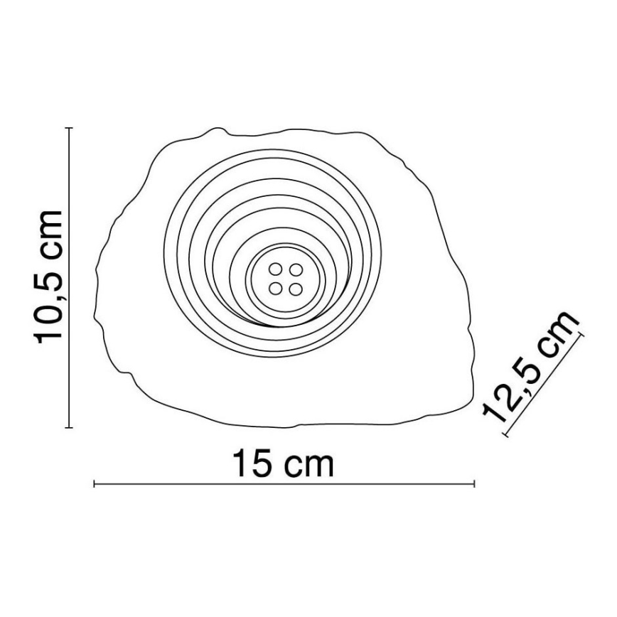 Globo - Lámpara solar decorativa LED 4xLED/0,06W/1,2V IP44 200 mAh