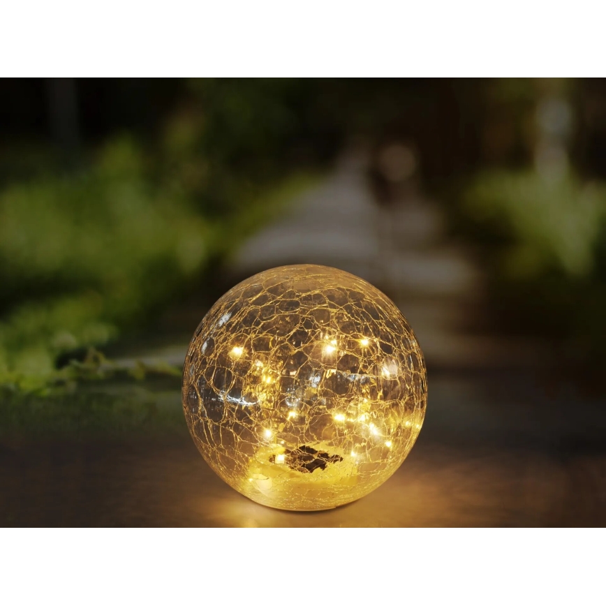 Globo - Lámpara solar LED 20xLED/0,06W/3,2V diá. 19,5 cm IP44