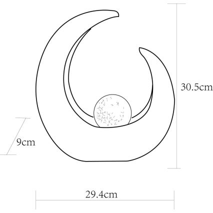 Globo - Lámpara solar LED LED/0,02W/3V IP44