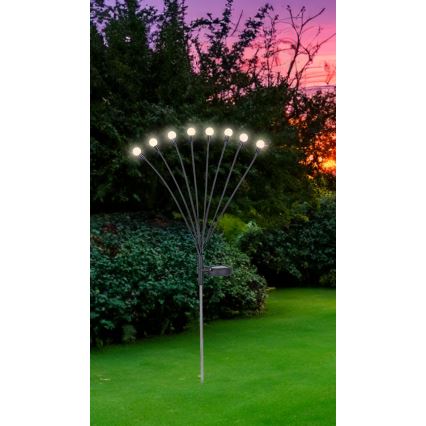 Globo - Lámpara solar LED 8xLED/0,06W/3,2V 3000K IP44 300 mAh