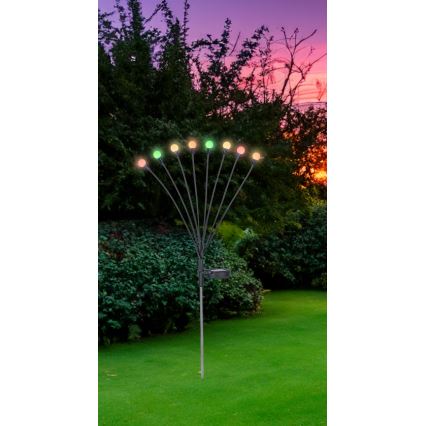 Globo - Lámpara solar LED RGB 8xLED/0,06W/3,2V IP44