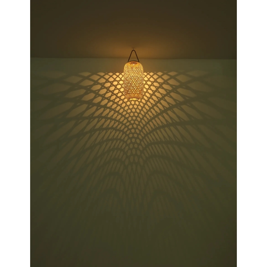 Globo - Lámpara solar LED LED/0,06W/3V bambú IP44