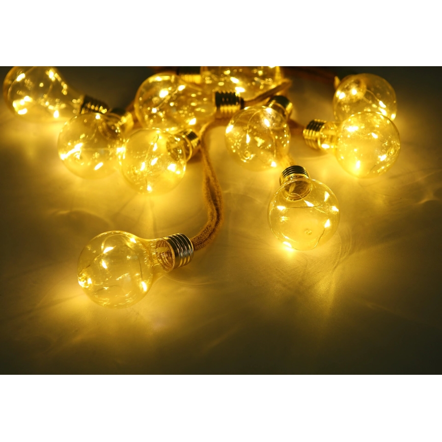 Globo - Cadena decorativa solar LED 50xLED/0,06W/3,2V 570 cm IP44