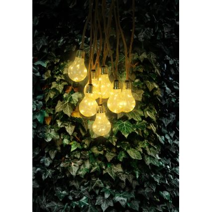 Globo - Cadena decorativa solar LED 50xLED/0,06W/3,2V 570 cm IP44