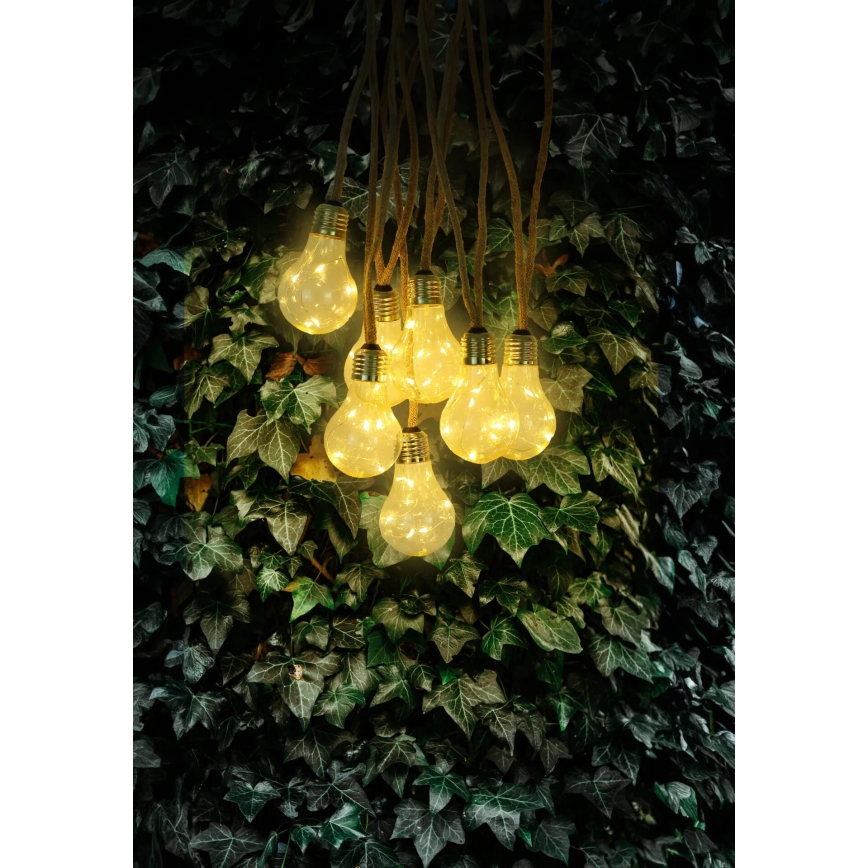 Globo - Cadena decorativa solar LED 50xLED/0,06W/3,2V 570 cm IP44