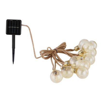 Globo - Cadena decorativa solar LED 50xLED/0,06W/3,2V 570 cm IP44