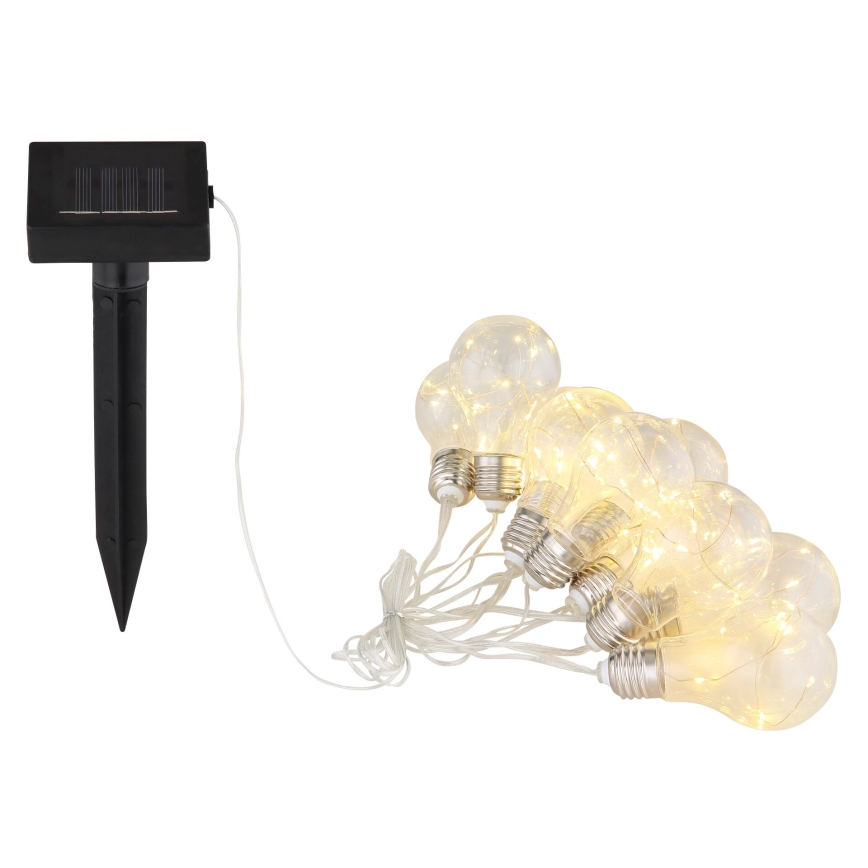 Globo - Cadena solar LED 10xLED/0,06W/3,2V 380 cm IP44 600 mAh