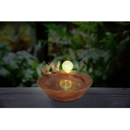 Globo - Lámpara solar LED LED/0,06W/3V IP44 baño para pájaros
