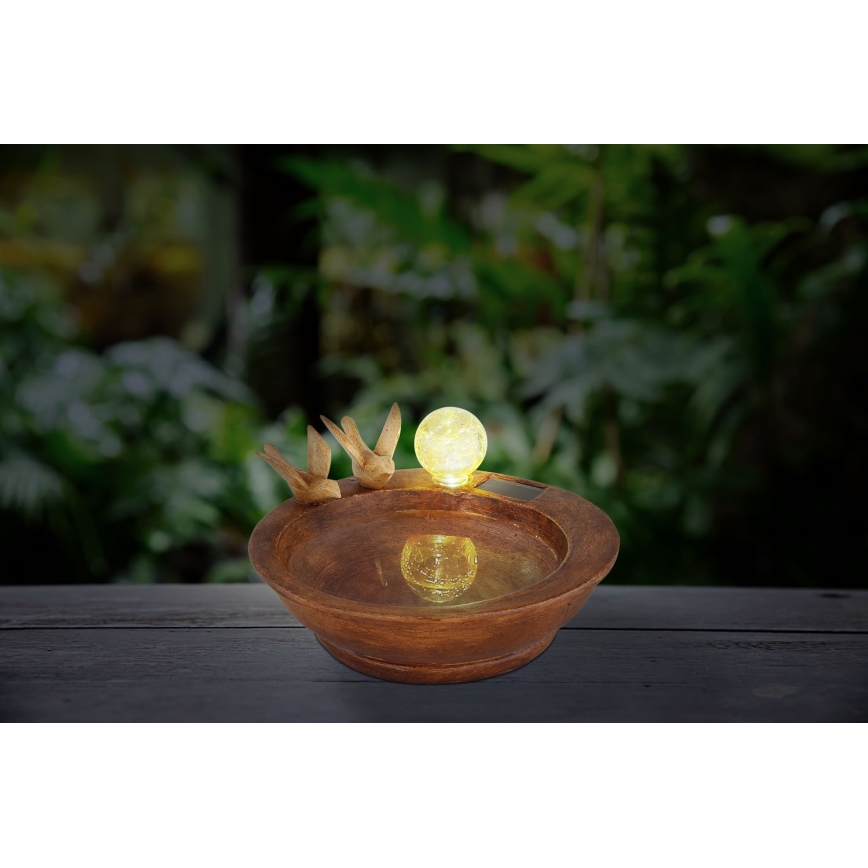 Globo - Lámpara solar LED LED/0,06W/3V IP44 baño para pájaros