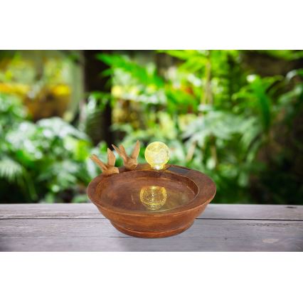 Globo - Lámpara solar LED LED/0,06W/3V IP44 baño para pájaros