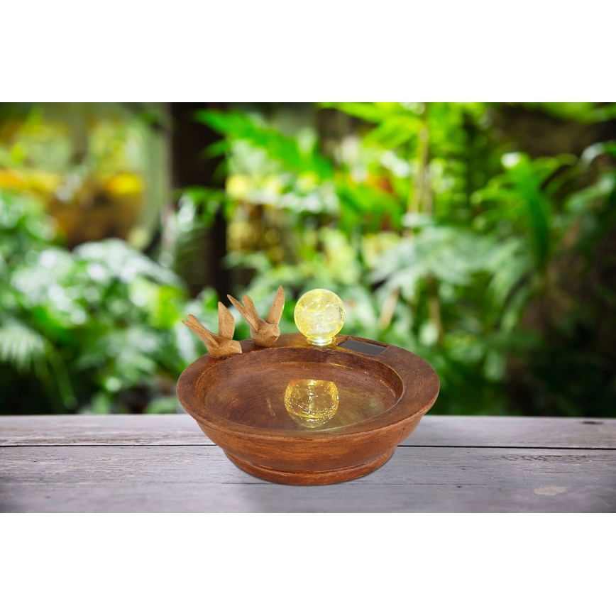 Globo - Lámpara solar LED LED/0,06W/3V IP44 baño para pájaros