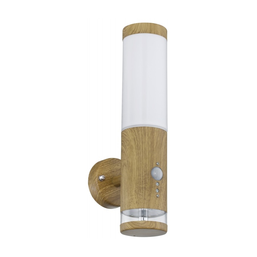 Globo - Aplique de exterior con sensor 1xE27/15W/230V IP44