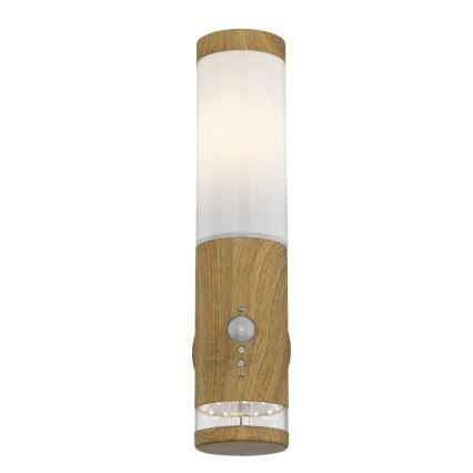 Globo - Aplique de exterior con sensor 1xE27/15W/230V IP44