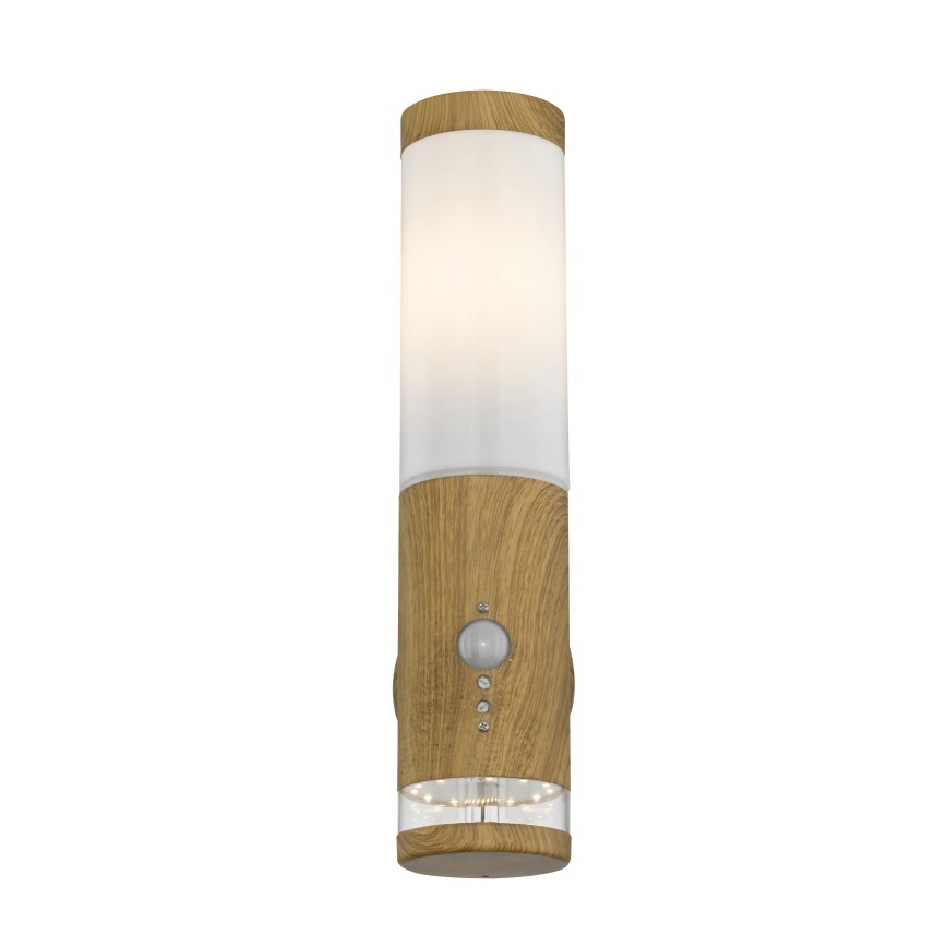 Globo - Aplique de exterior con sensor 1xE27/15W/230V IP44