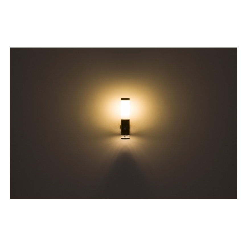 Globo - Aplique de exterior con sensor 1xE27/15W/230V IP44