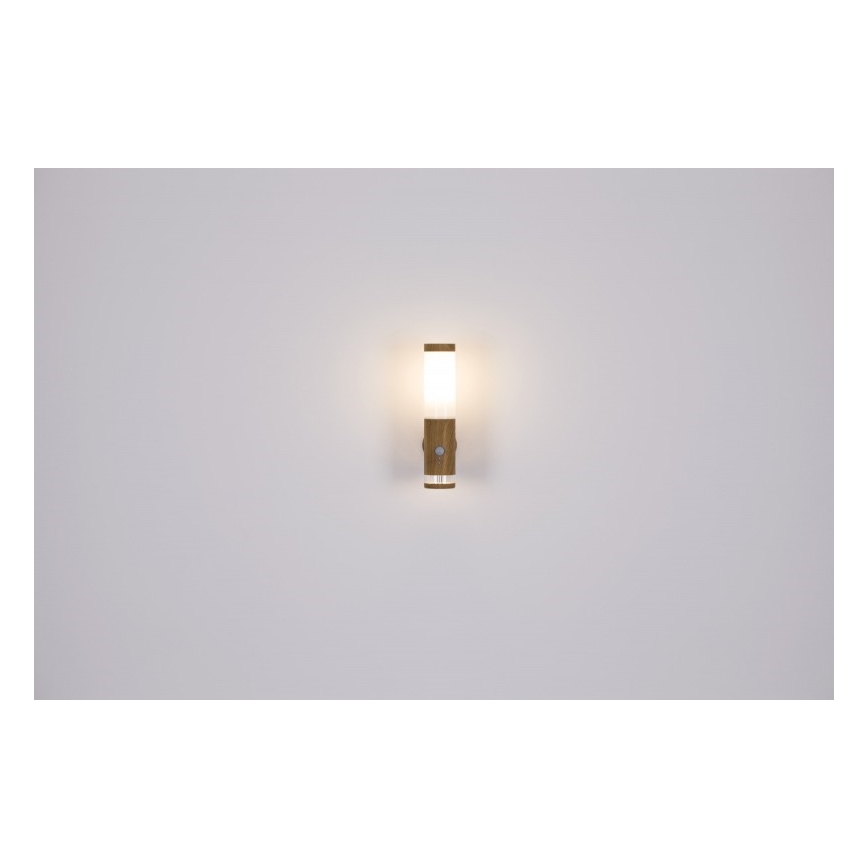 Globo - Aplique de exterior con sensor 1xE27/15W/230V IP44