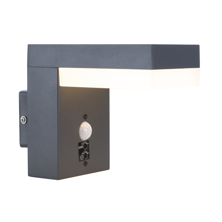 Globo - Luminaria LED Exterior con sensor OSKARI LED/9,5W/230V IP44