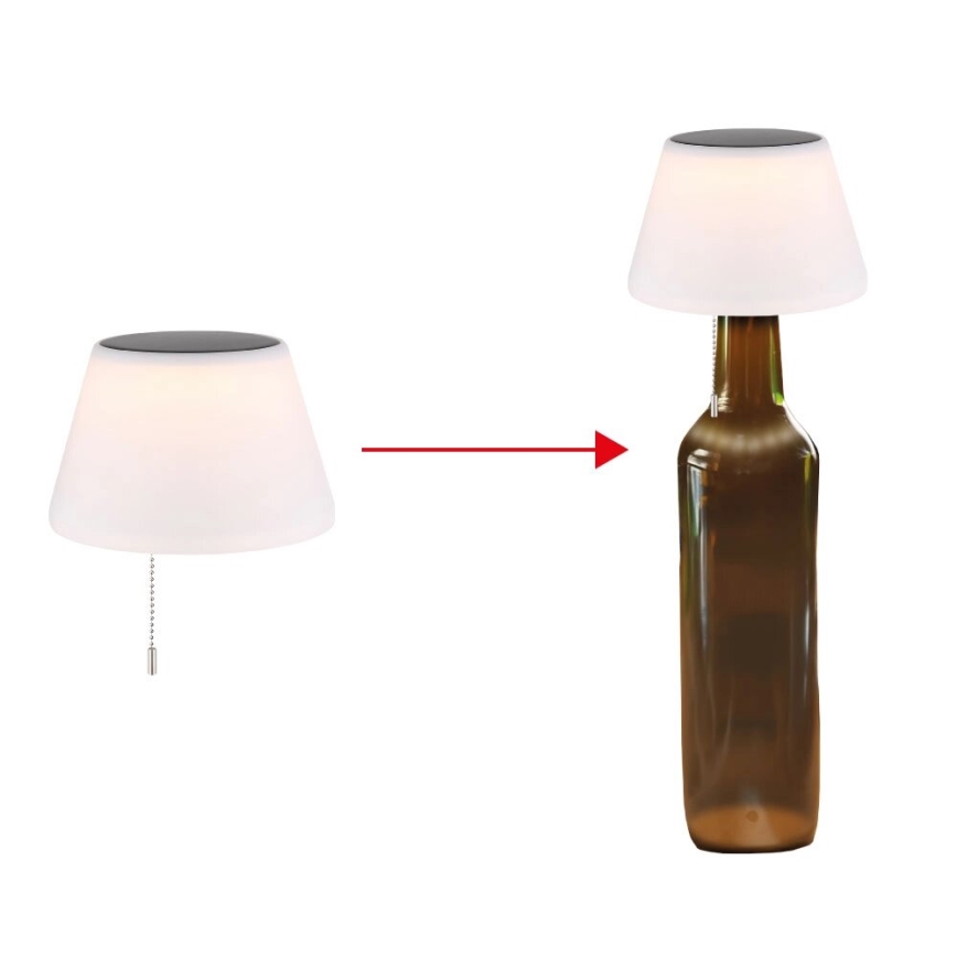 Globo - LED Pantalla para lámpara solar de botella 10xLED/1,5W/3V IP44