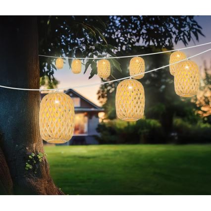Globo - Cadena solar LED LED/0,06W/3V 650 cm IP44 400 mAh