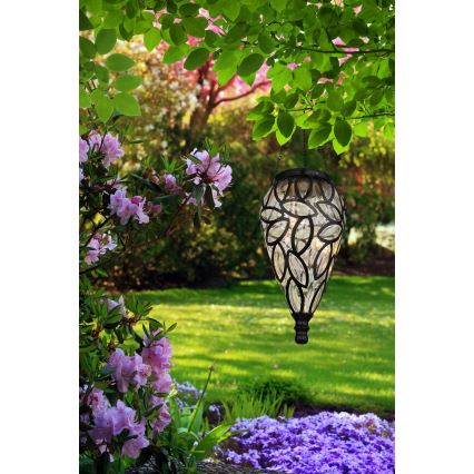 Globo - Lámpara solar LED LED/0,9W/3,2V IP44 200 mAh transparente