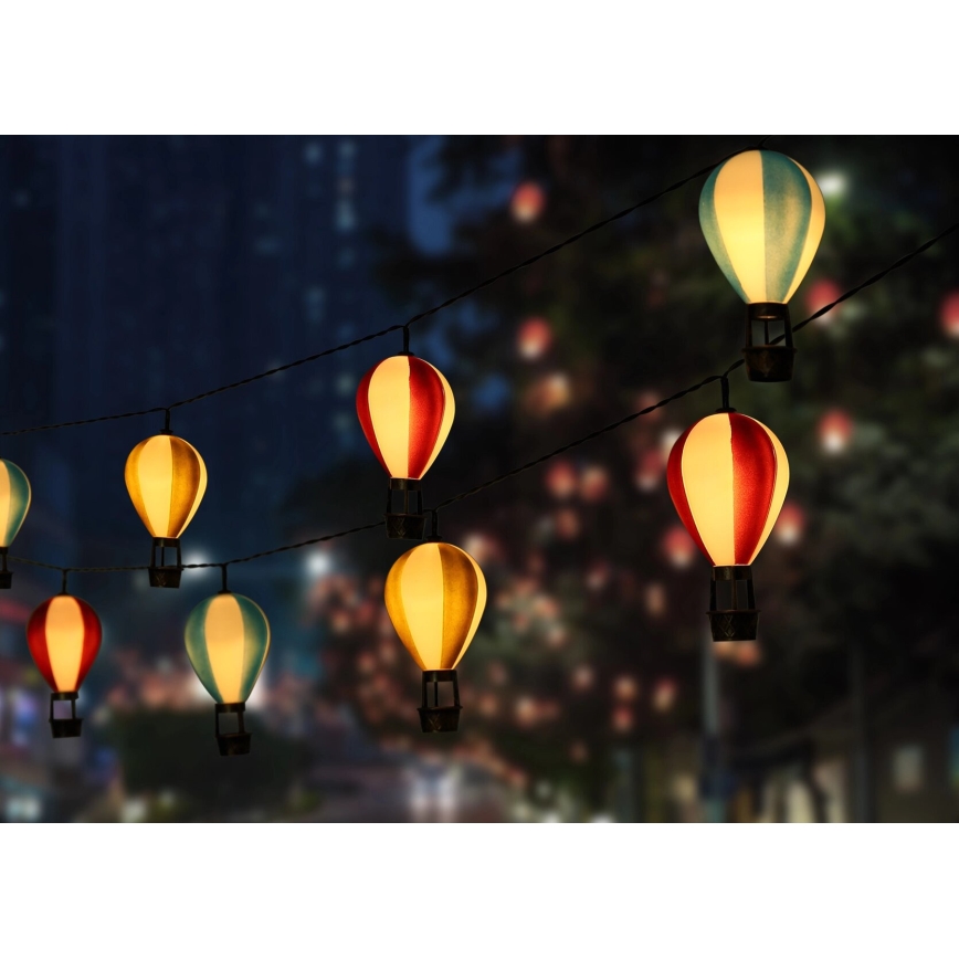 Globo - Cadena solar LED 9xLED/0,06W/3V 390 cm IP44