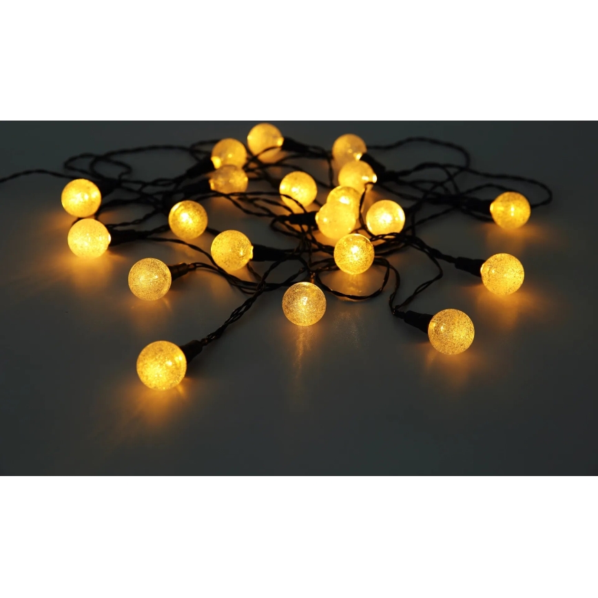 Globo - Cadena solar LED RGB 20xLED/0,06W/3V 770 cm IP44